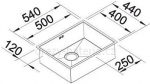 Blanco ZEROX 500-U nerez Durinox 521559 