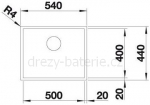 Blanco ZEROX 500-U nerez Durinox 521559 