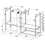 FABER T-SHELF BK MATT A180 